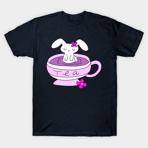 Bunny Tea T-Shirt by saradaboru